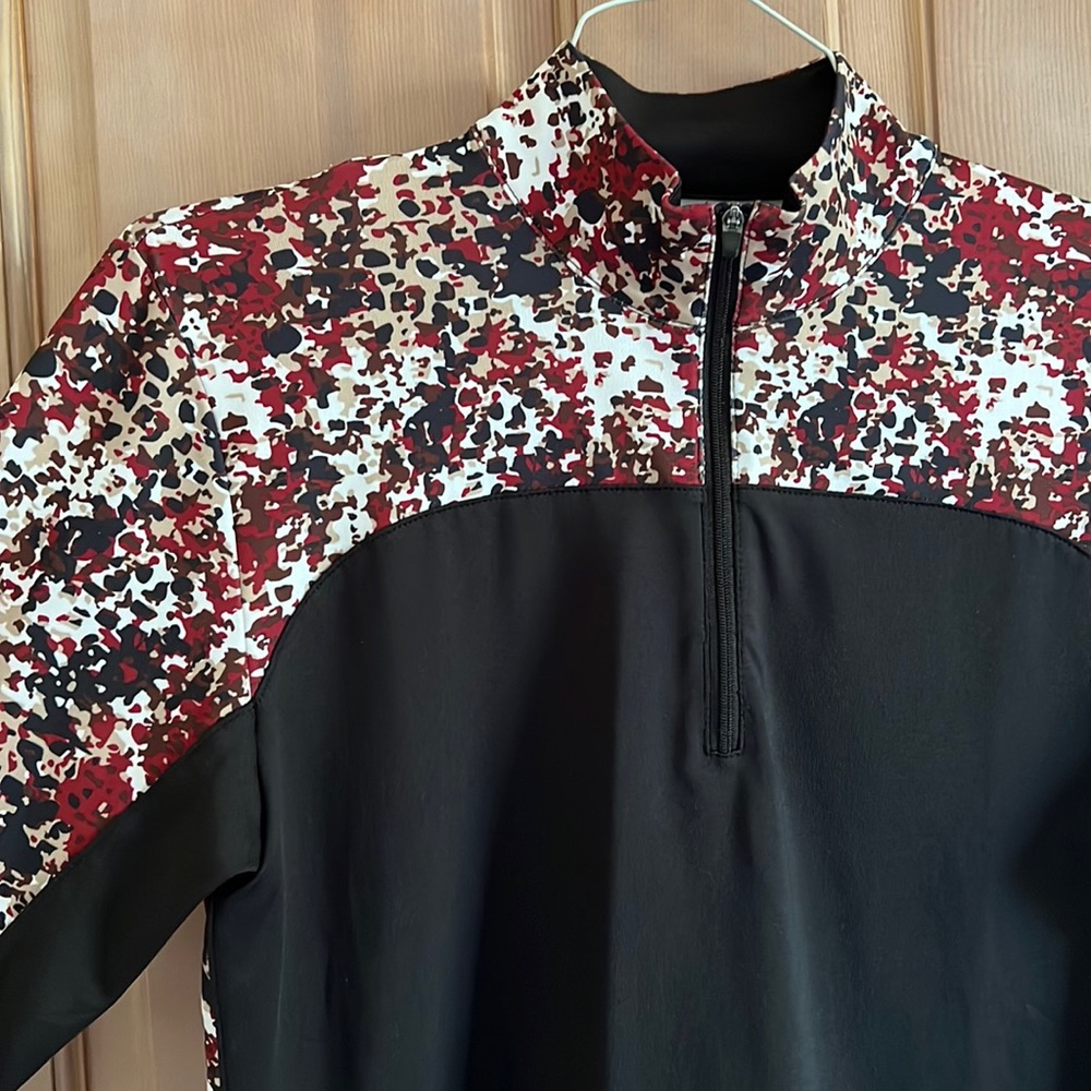Ladies Long Sleeve Quarter-Zip Golf Top Size S
